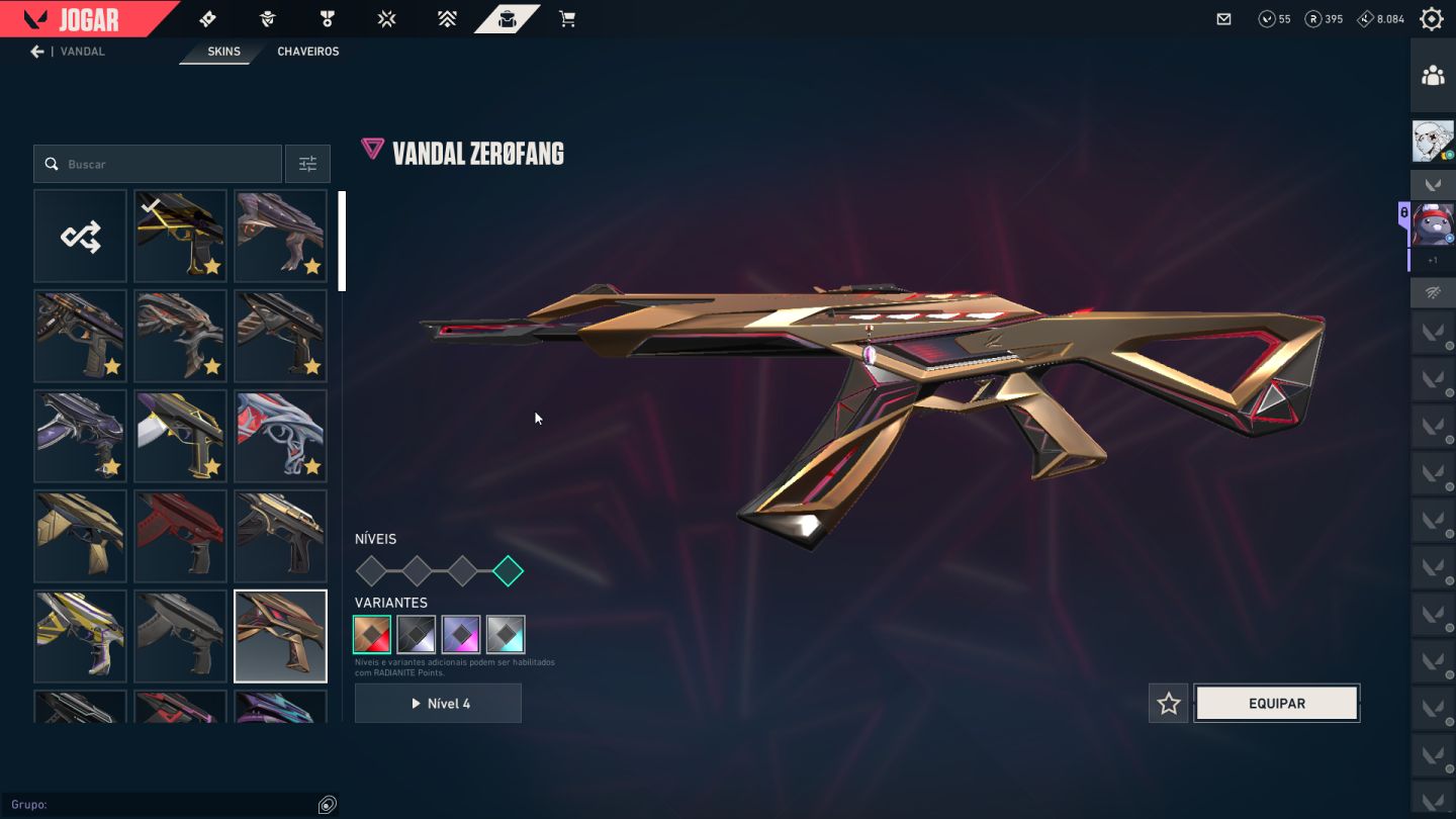 Conta Nvl 427 DIAMANTE | MUITAS SKINS | Pode email | Mando mais fotos