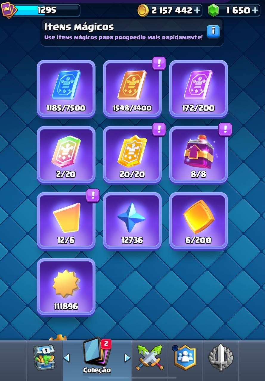 (aberto a negociações) CONTA CLASH ROYALE +12K TROFÉUS +1500 GEMAS
