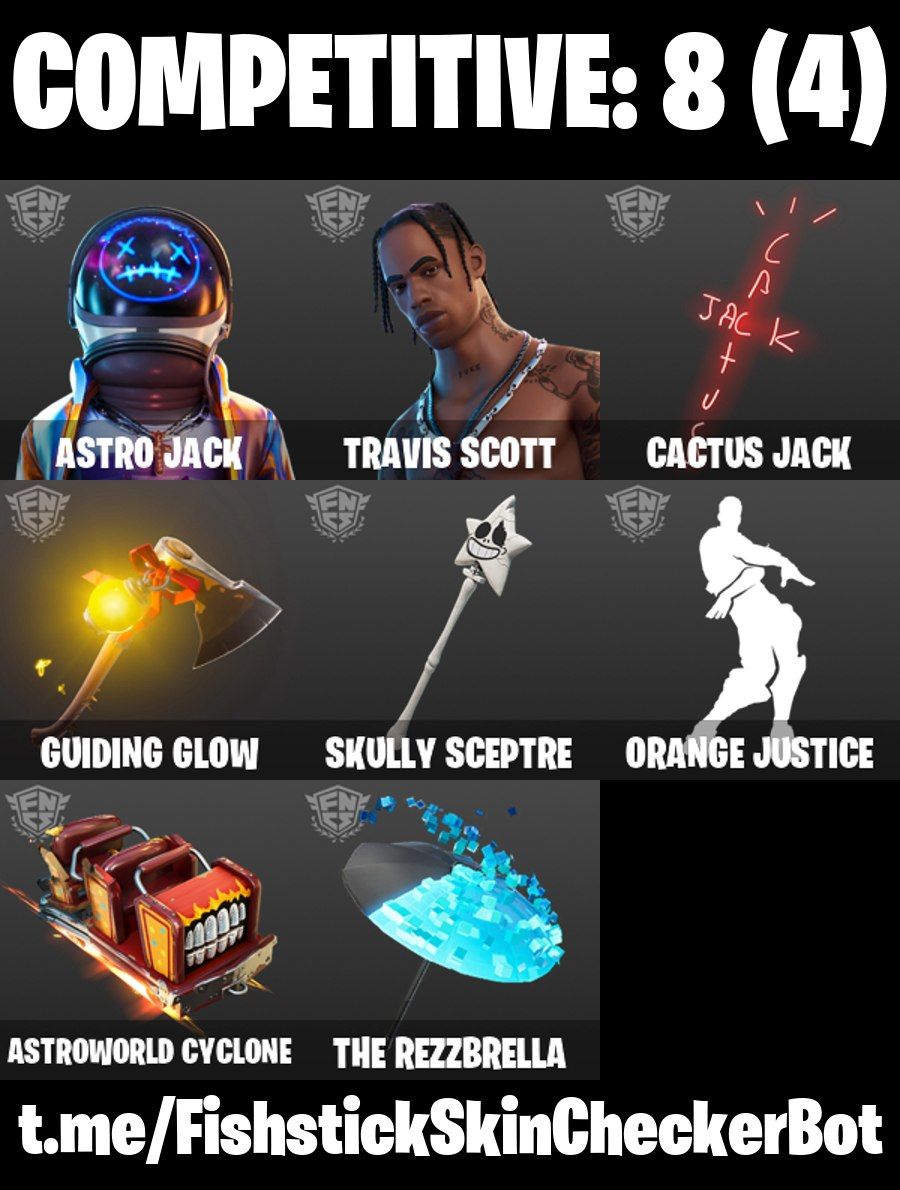 Conta Fortnite com Travis Scott | Astro Jack | Calamity | Carbide e 25 Skins