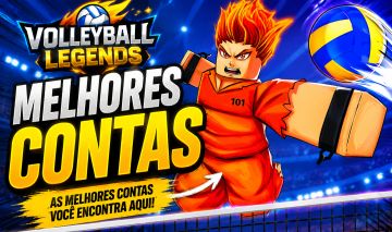 CONTAS COM SECRETO | LVL 15+| VOLLEYBALL LEGENDS | ROBLOX