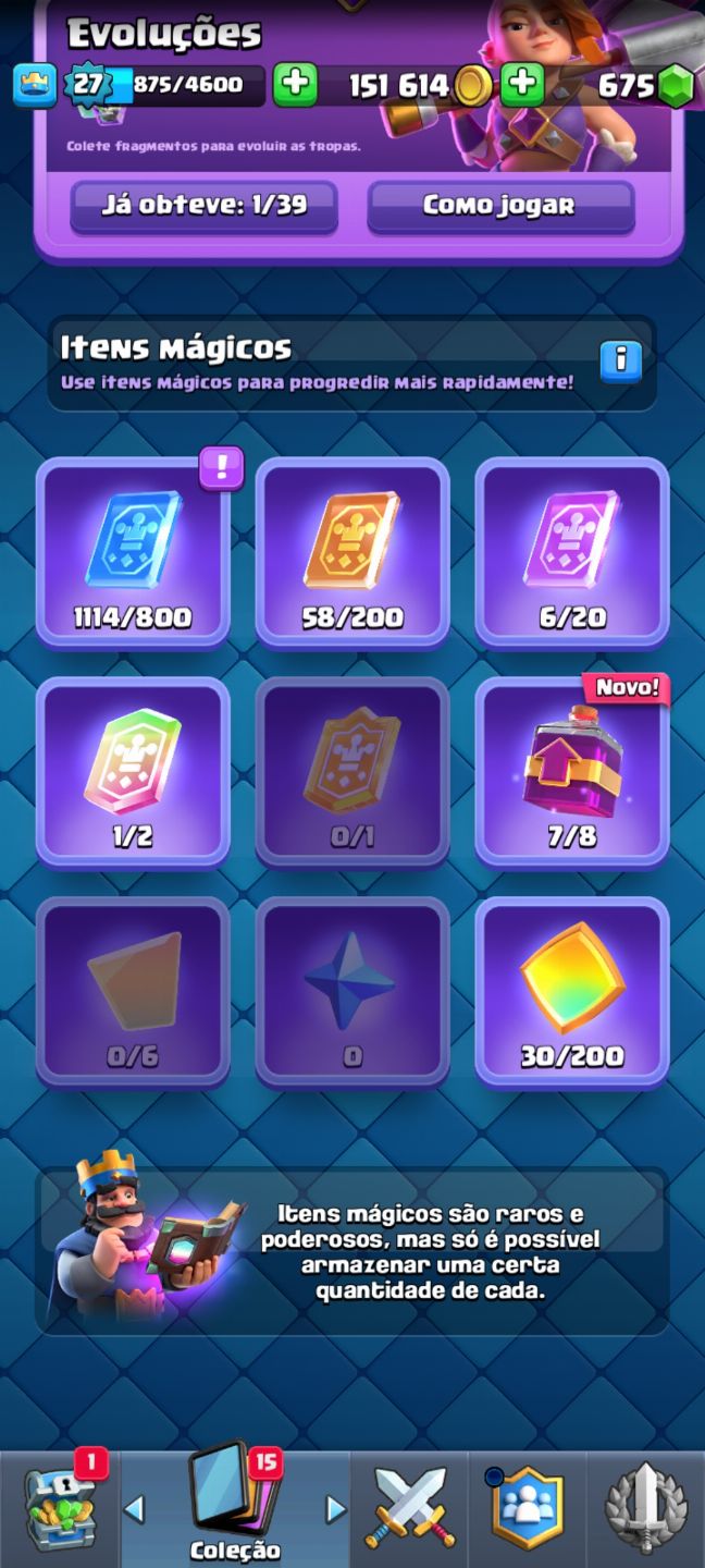 CONTA CLASH ROYALE (ARENA 13)