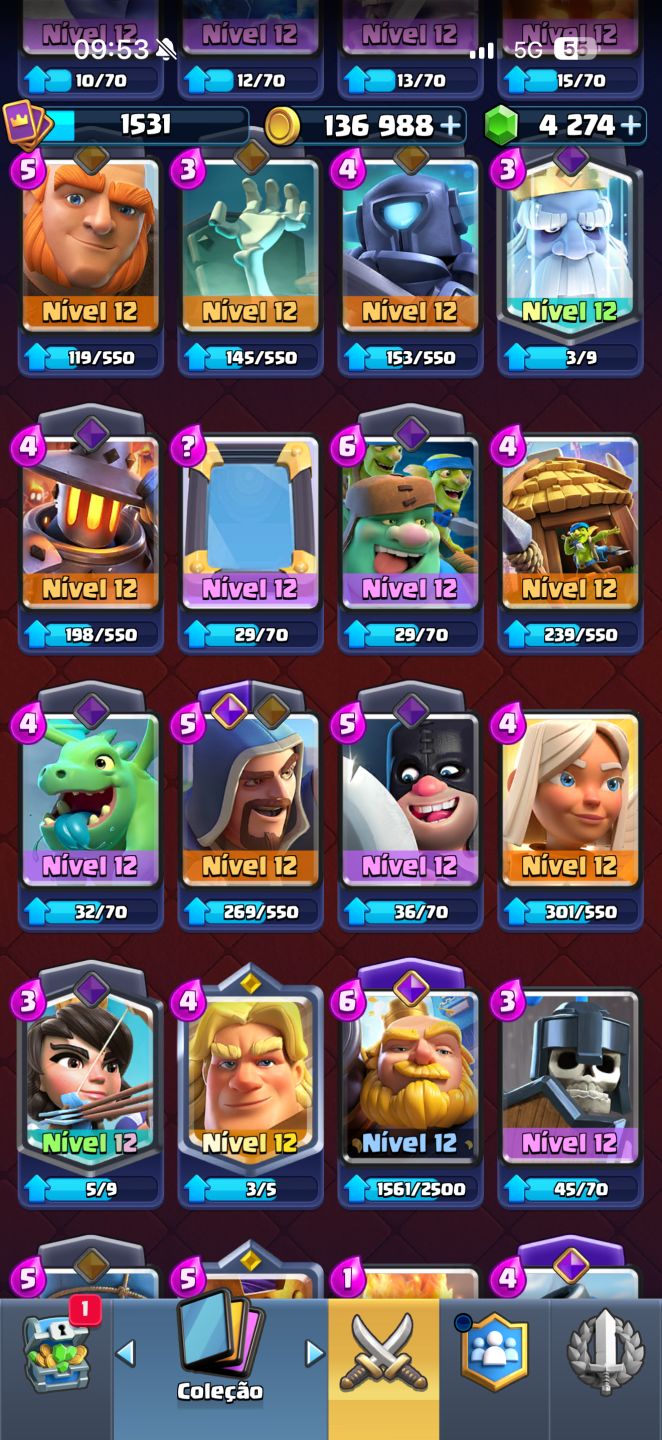 CONTA DE CLASH ROYALE