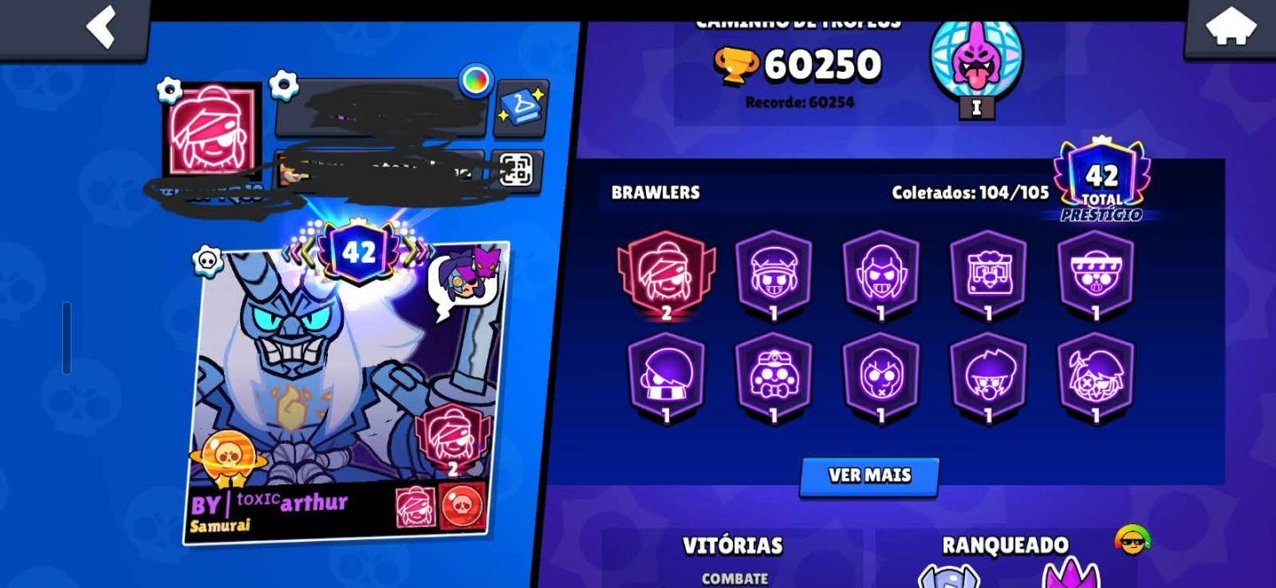 Conta de brawl stars com shely estelar + kenji e fang prestigio 2