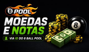 (99% DESC) 8 BALL POOL MOEDAS/NOTAS