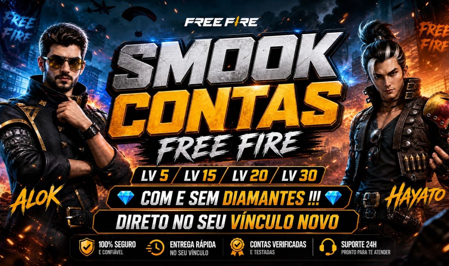 PROMOÇÂO CONTAS FREE FIRE LEVEL 5 / 8 / 15 / 20 / 30