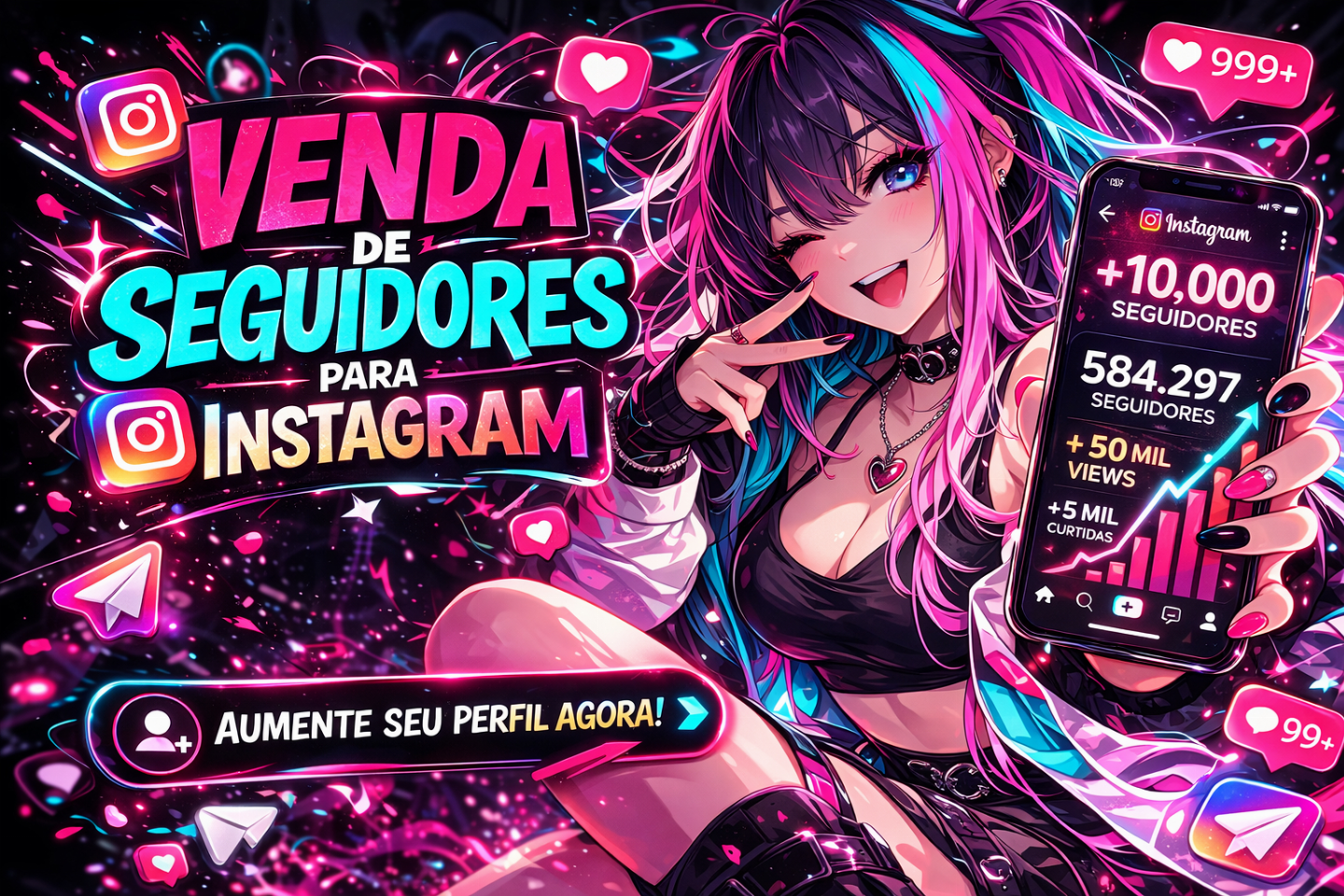 PROMOÇÃO 5K DE SEGUIDORES PARA O INSTAGRAM - PROMOÇÃO - MENOR PREÇO