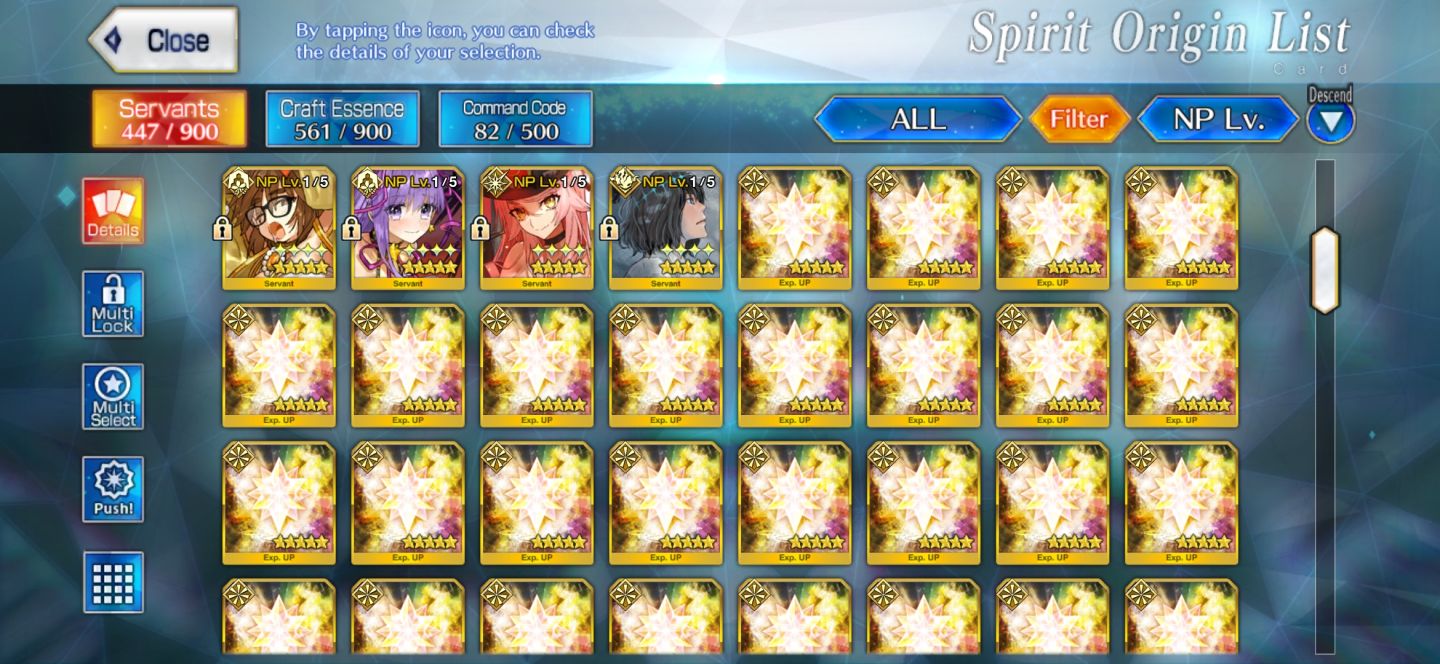 FGO NA OC1 | 36 SSR (39 NP) | 6x Black Grail | Full Meta Supports