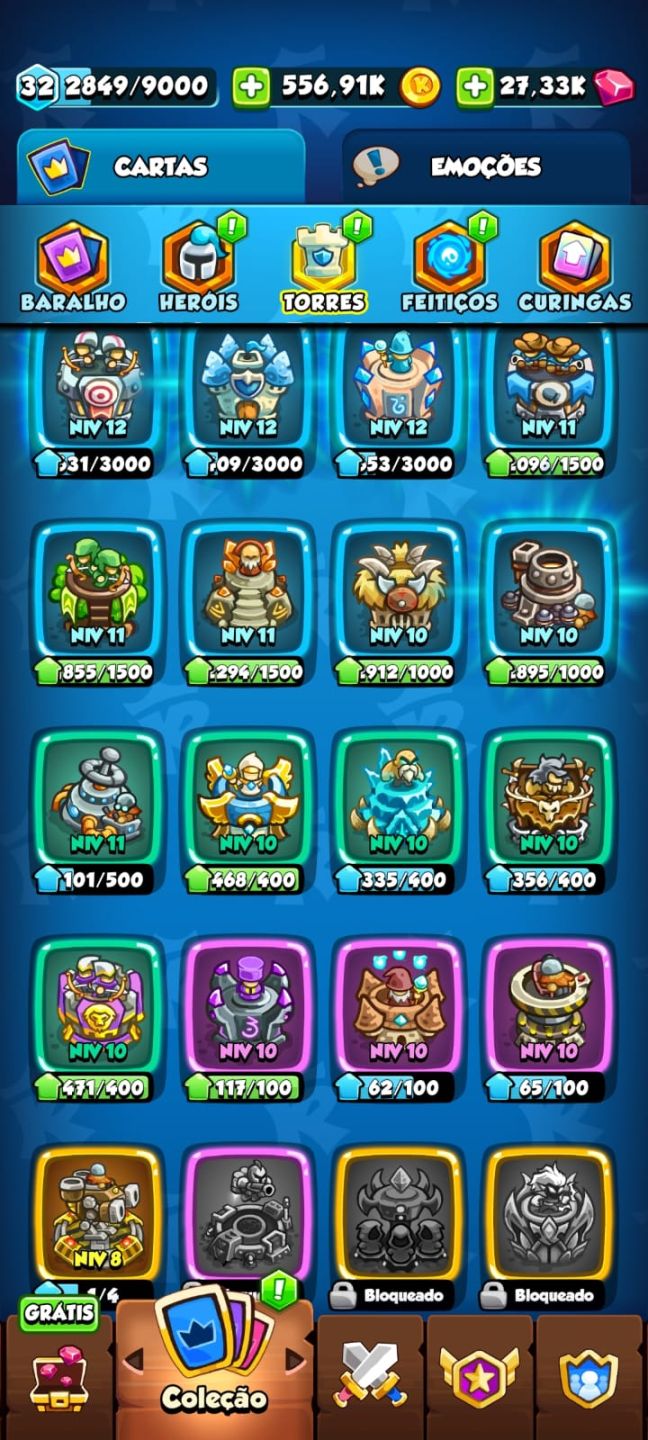 Conta top kingdom rush battles 30k gemas