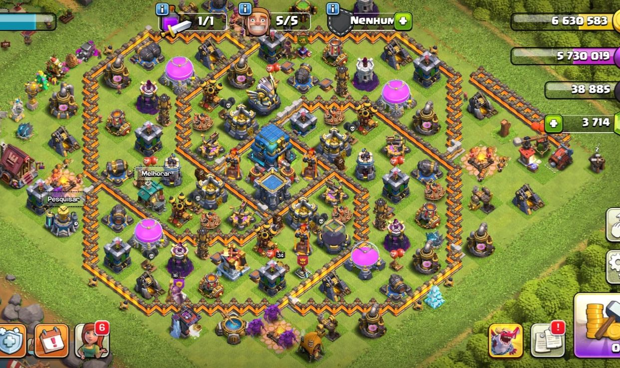 CONTAS DE CLASH OF CLANS CV12