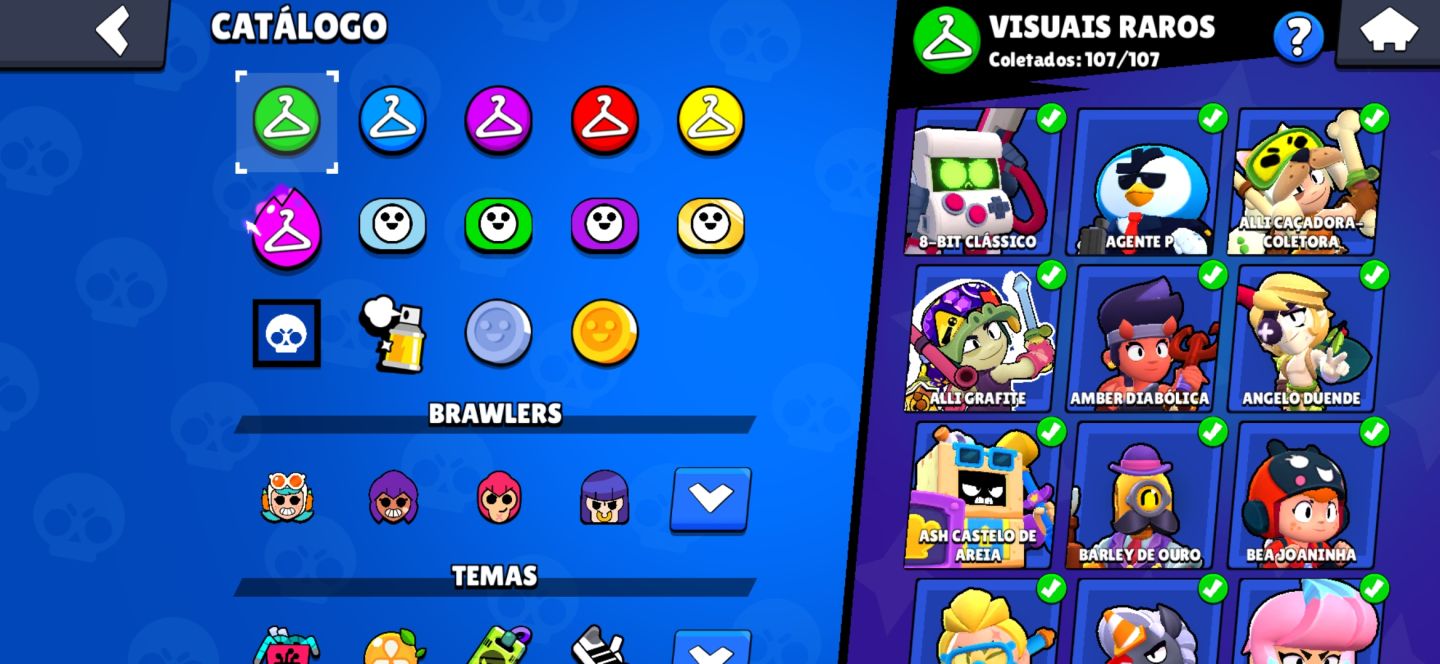 Conta brawlstars com mais de 100k de troféu, fama star force, várias skins