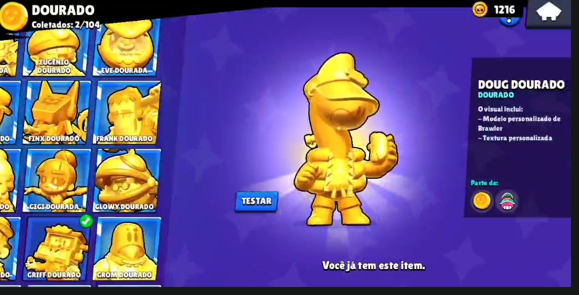 (Valor negociável)CONTA BRAWL STARS 52.451 TROFÉUS-241 SKINS -100/105 BRAWLERS