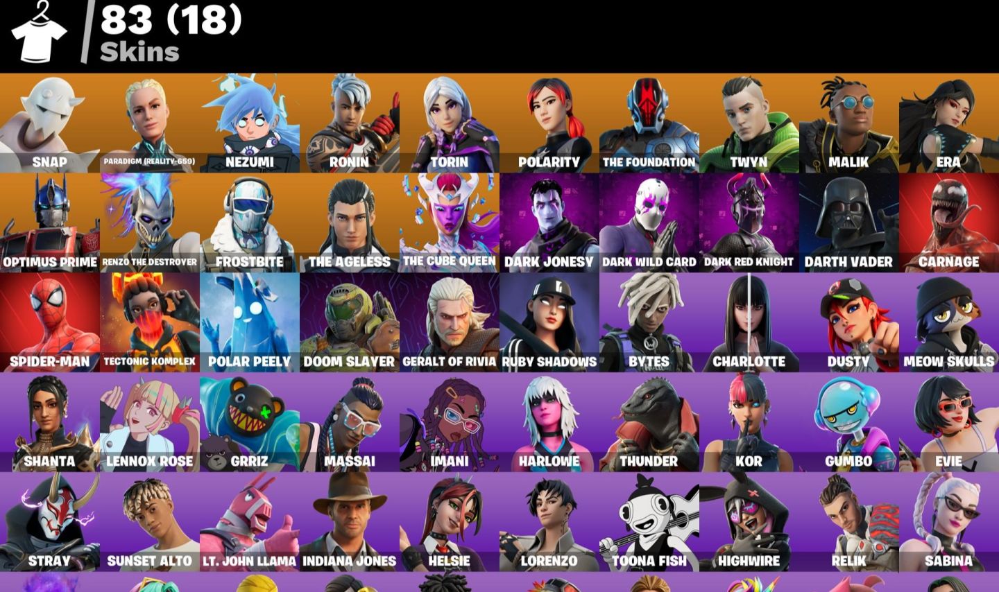 Conta Tyhard Fortnite 83 Skins + Kor + Heroina + Nog Ops + Laugh it up ( PROMO )