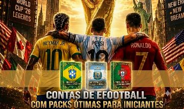 CONTAS DE EFOOTBALL COM PACKS DE SELEÇÃO