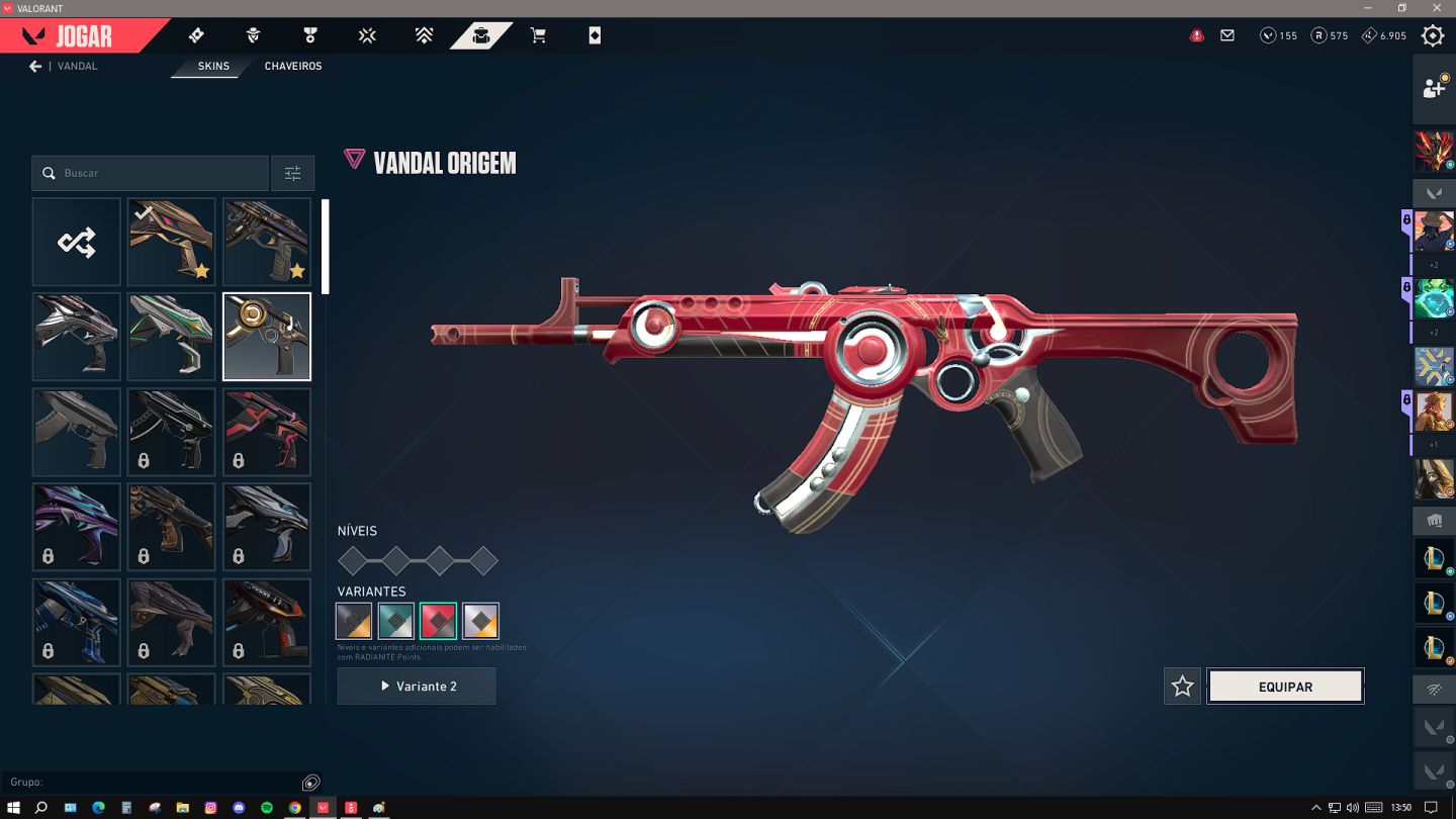 Conta Valorant Low Elo com Bastante Skin - PREÇO BAIXO PRA SAIR LOGO