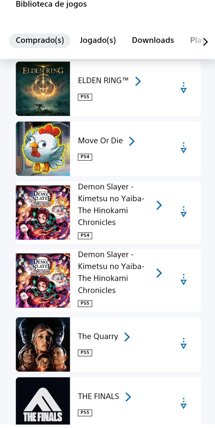 CONTA PS4/PS5 | 13 JOGOS | ELDEN RING + MK1 + THE LAST OF US 2 + DEMON SLAYER