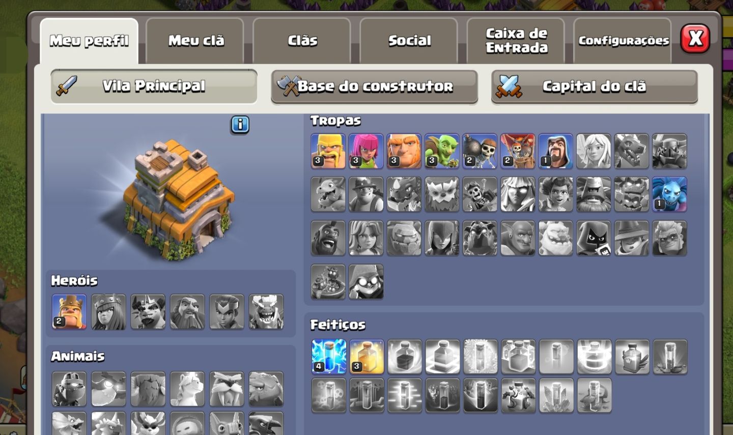 CONTA CLASH OF CLANS - CV 7