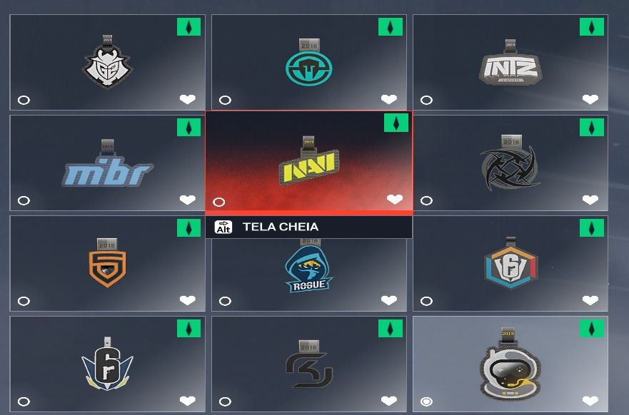 Conta antiga de R6 LVL 975