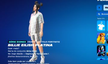 Conta fortnite com billie eilish e kim kadarshian