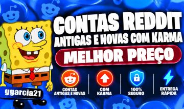 Contas Reddit Antigas e Novas com Karma | Melhor Preço