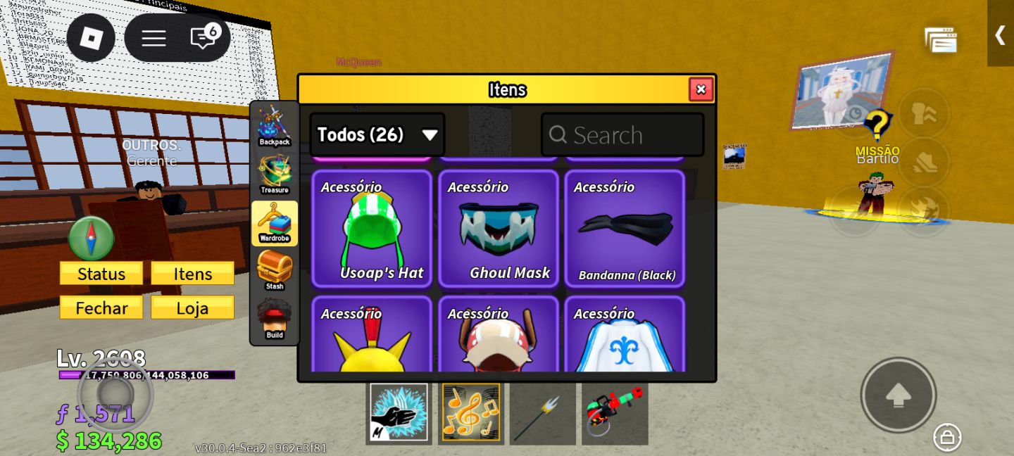 Conta Blox Fruits | Boa pra iniciar com alguns itens.