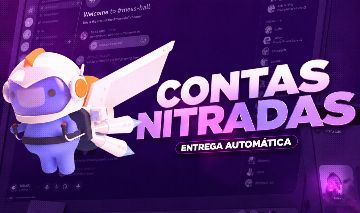 Contas Com Nitro Discord (1/3 mêses)