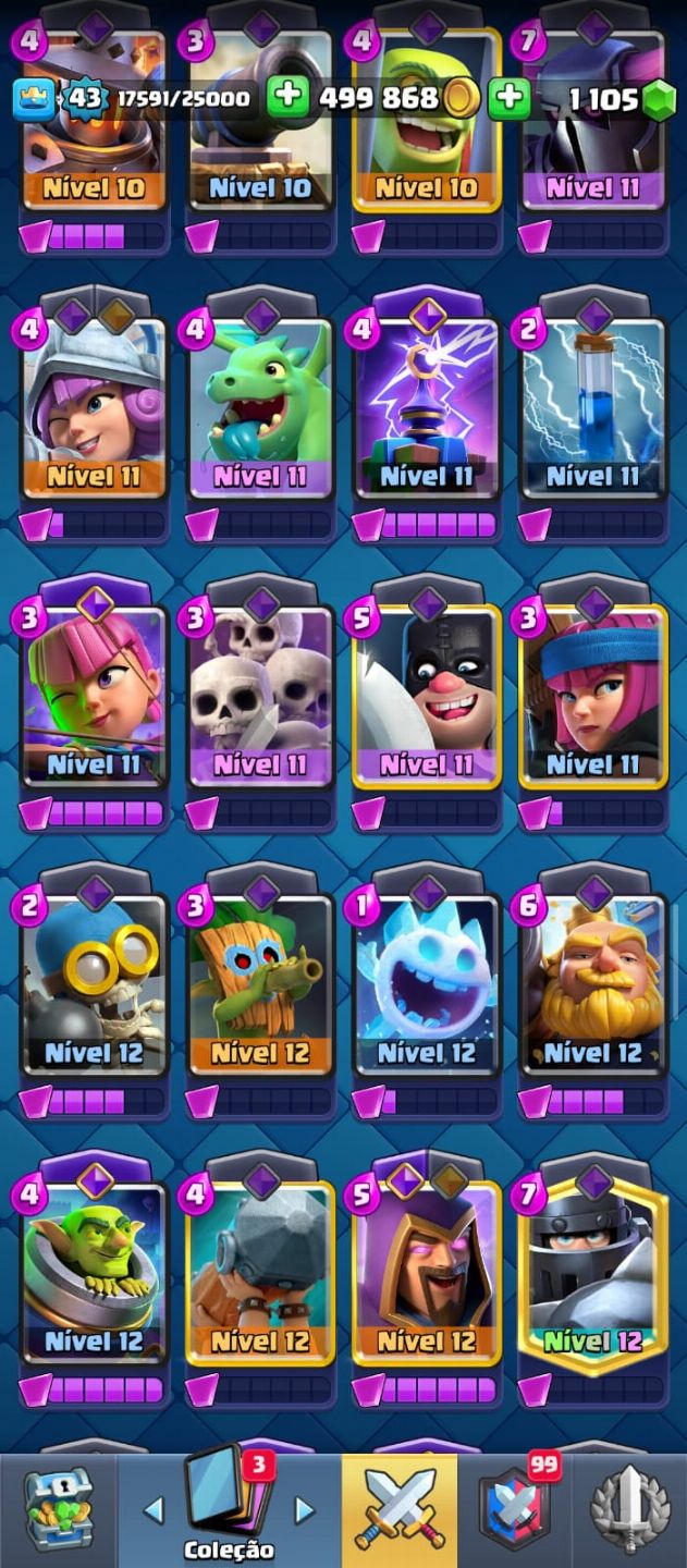 Conta Clash Royale 10 anos e Conta Brawl iniciante top (PROMO RELÂMPAGO) CHAMAA