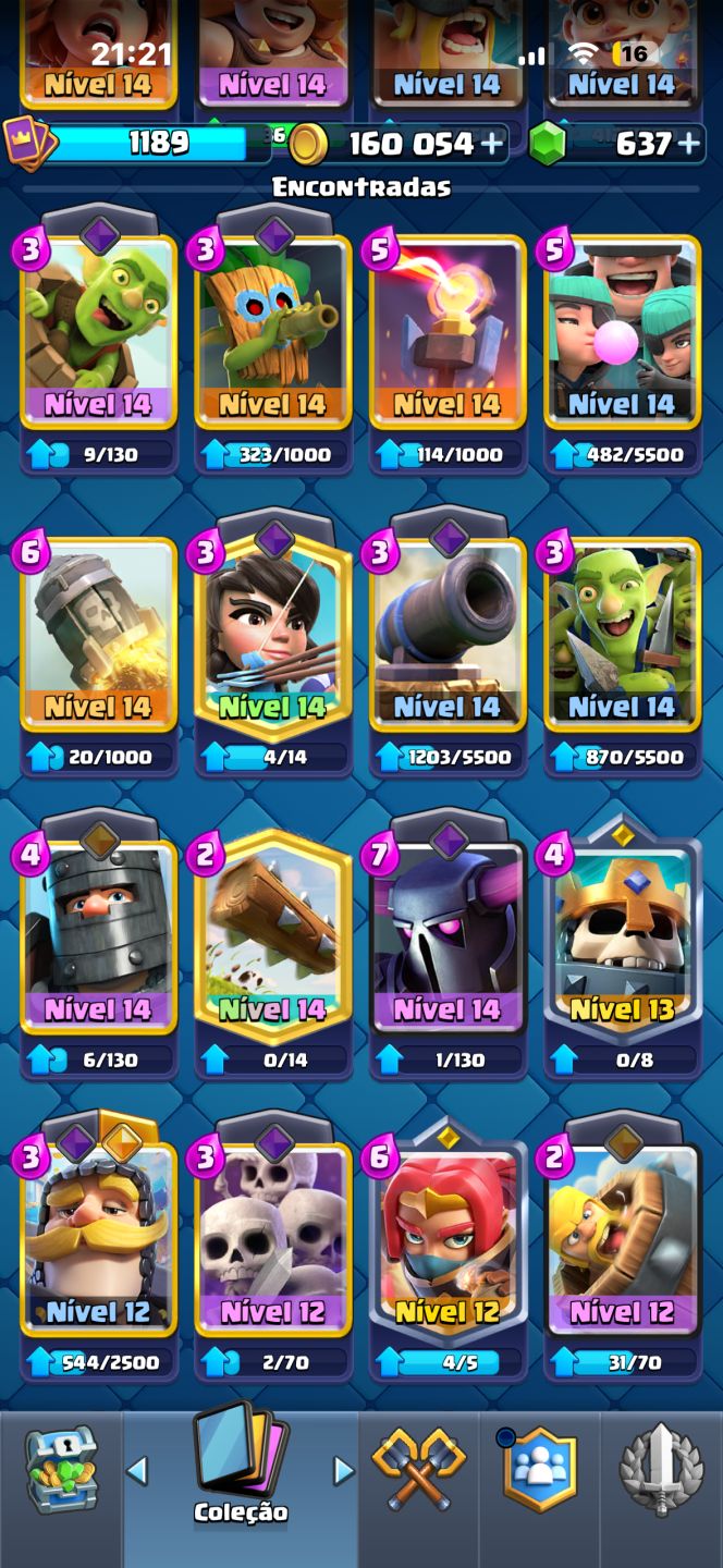 Conta Clash Royale 10k de troféus