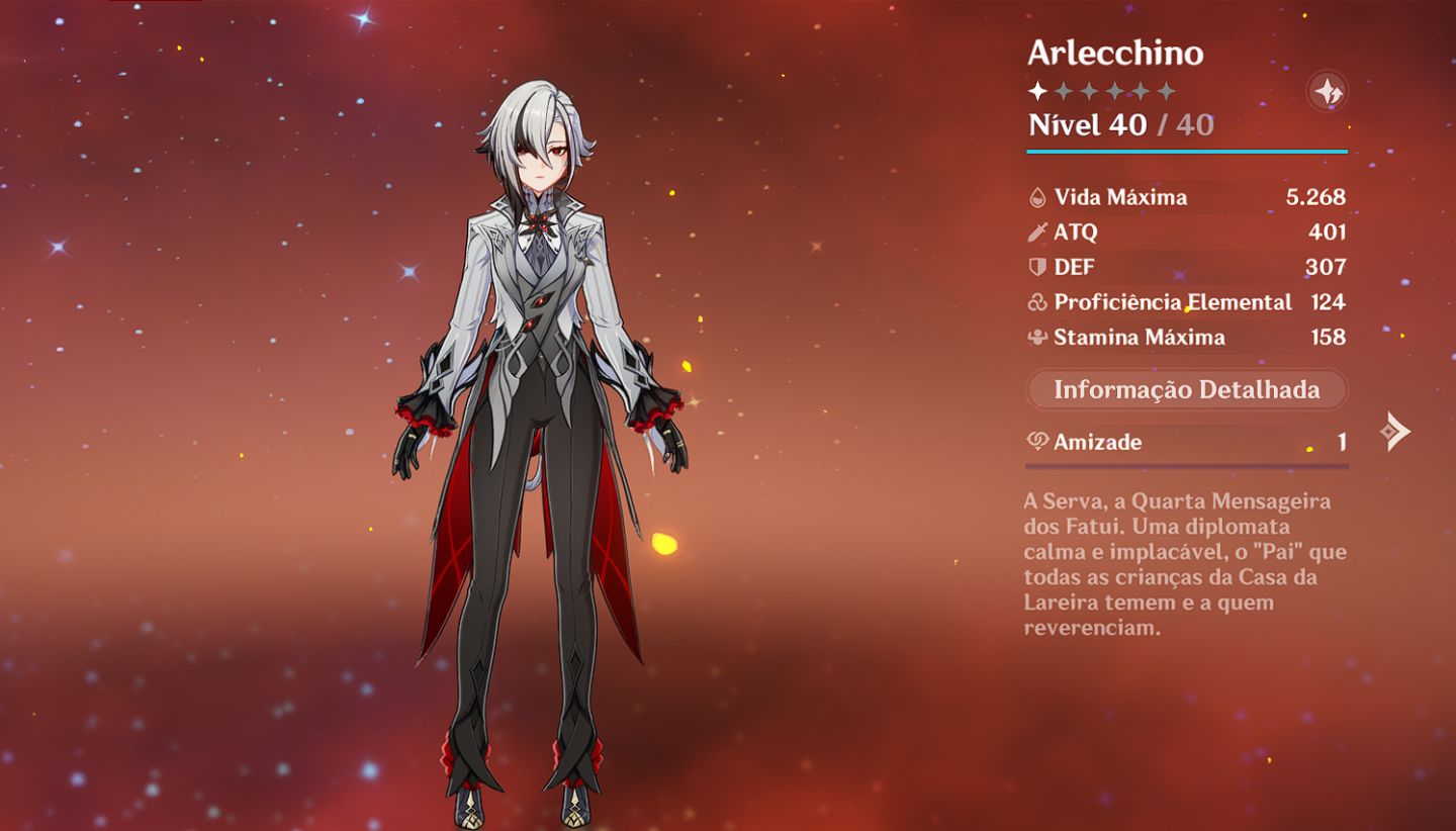 AR 48 Conta Genshin | Mavuika + Arlecchino + Neuvillette | E-mail Próprio