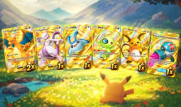 [POKÉMON TCG POCKET] CONTA [BR] 8x CARTAS CROWN | 5000 GIROS | CARTAS PT-BR