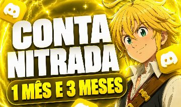 (PREÇO BAIXO) CONTA NITRADA DISCORD COM 3 MESES DE NITRO