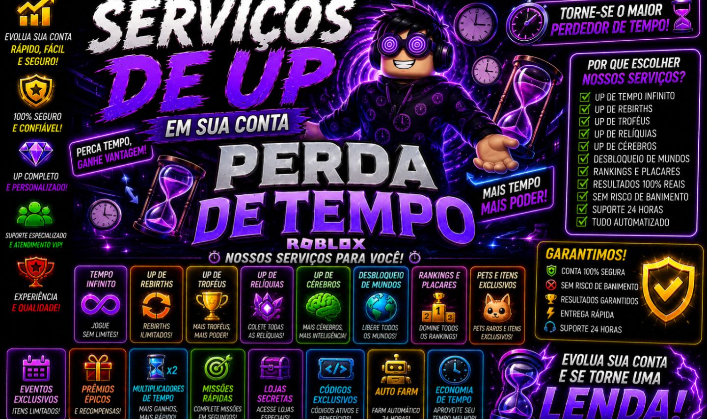 SERVIÇOS DE UP EM SUA CONTA PERDA DE TEMPO | ROBLOX