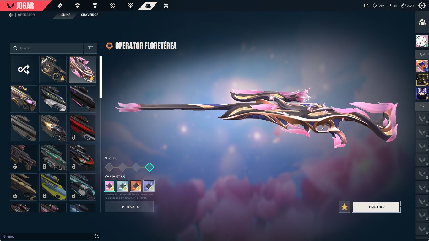 VALORANT Diamante | Nível 334 | +30 Skins | Kuronami, RGX e Facas Premium