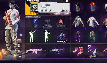 CONTA DE FREE FIRE LEVEL 47 BRABA
