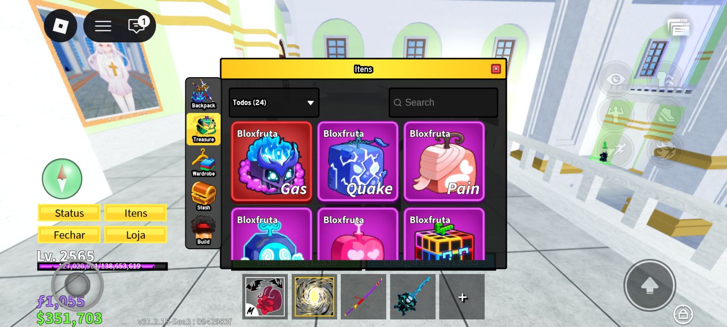 Conta blox fruit com dragon perman