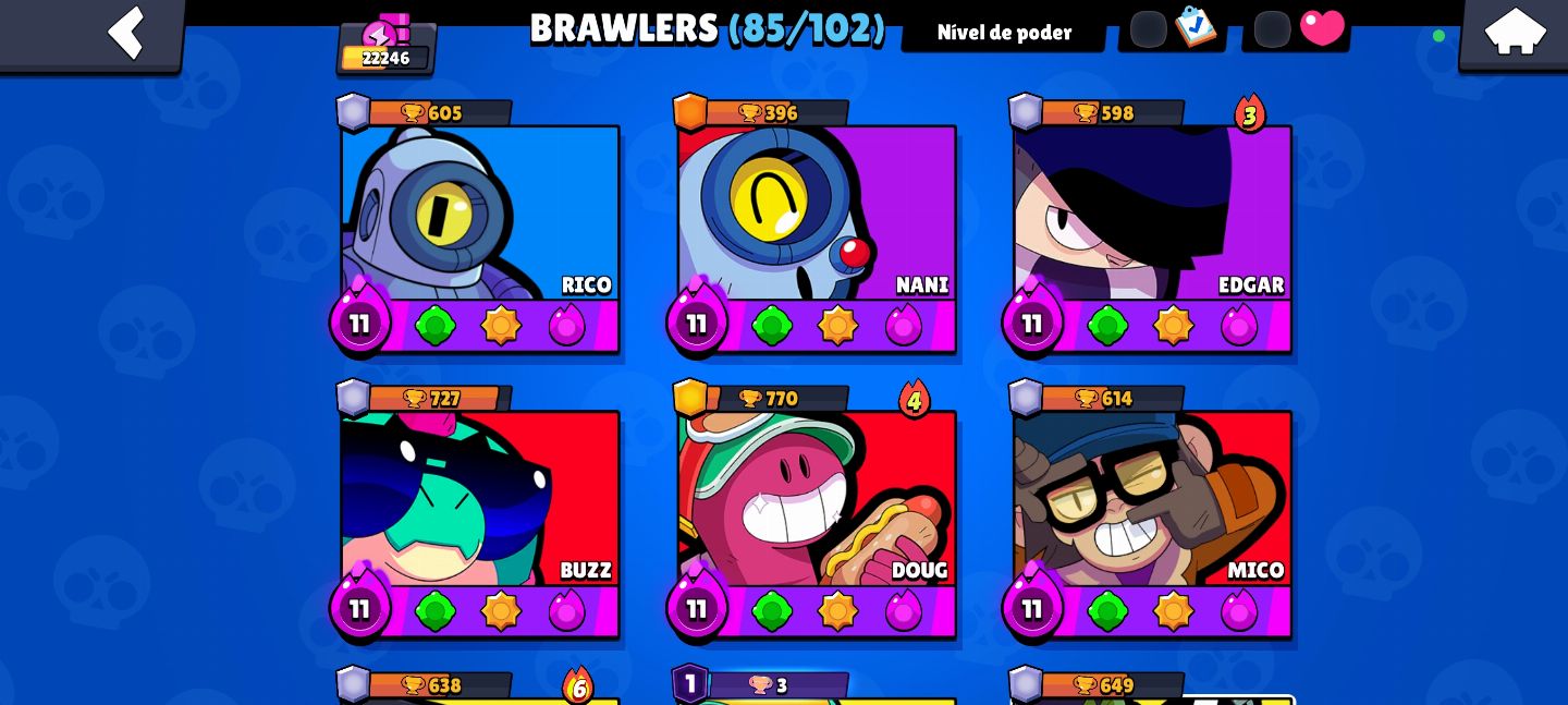 Conta de brawl stars super upada mt boa