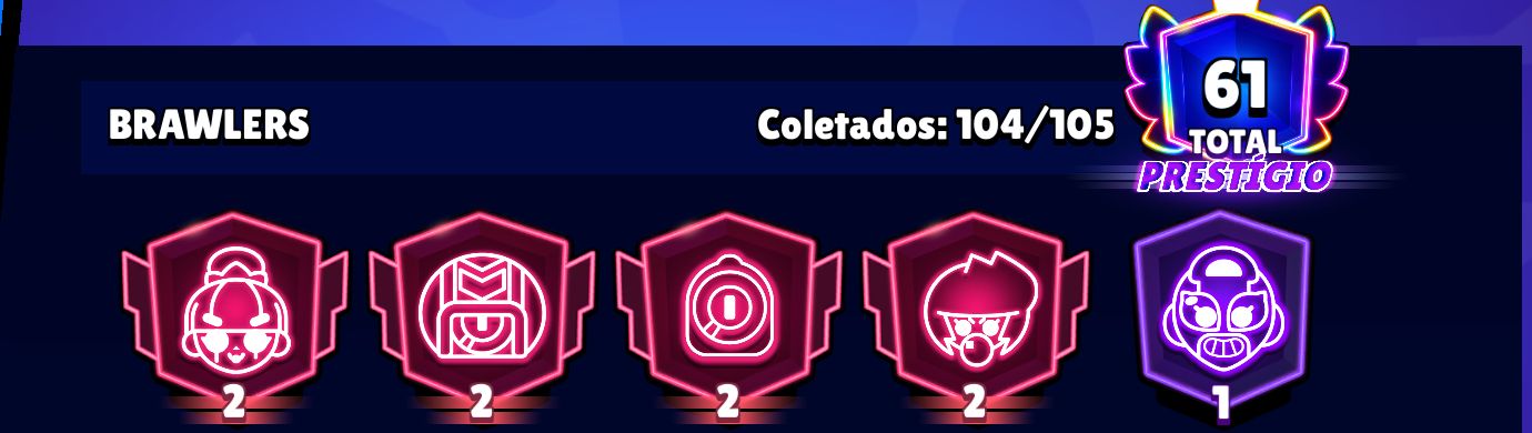 Conta BRAWL STARS uso pessoal 81k de trofeus skins raras