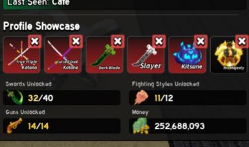 CONTA BLOX FRUITS COMPLETA LEVEL 2945 + DARK BLADE BRANCA + CREATION PERMANENT