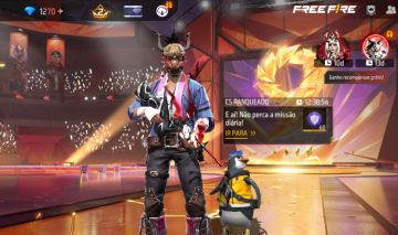 CONTA RARA FREE FIRE | LVL 49 | ID 8 DÍGITOS | 1 + 5 PASSE | 1.270 DIAMANTES