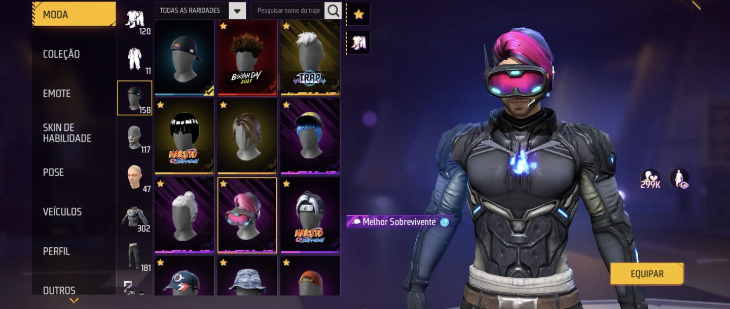 CONTA PRIME 5 GEMADINHA EVOLUTIVAS, ENTRADA BASTANTE SKINS FEMININA + 300 PEITAS
