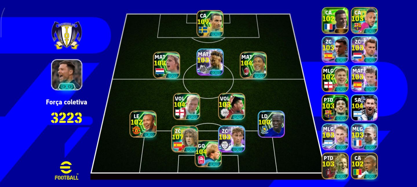 Conta de efootball muito boa com ibramovich 109