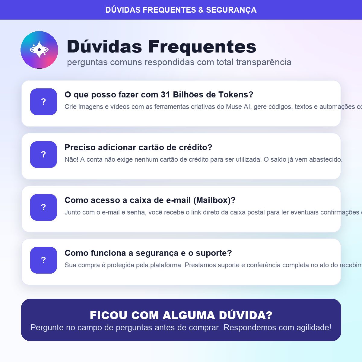 MUSE AI 31 BILHÕES DE CRÉDITOS | CONTA PRONTA | SEM CARTÃO