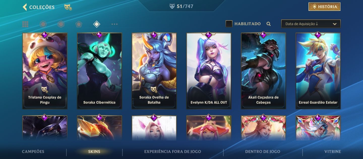 Minha conta pessoal do WR