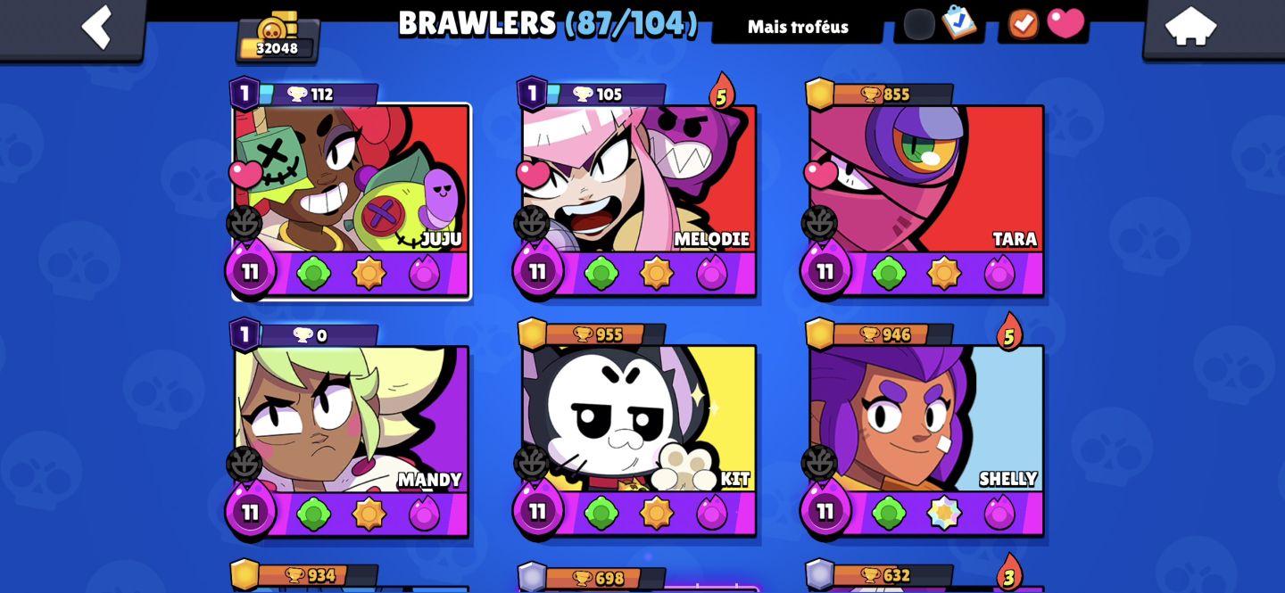 Conta de Brawl Stars criada em 2020