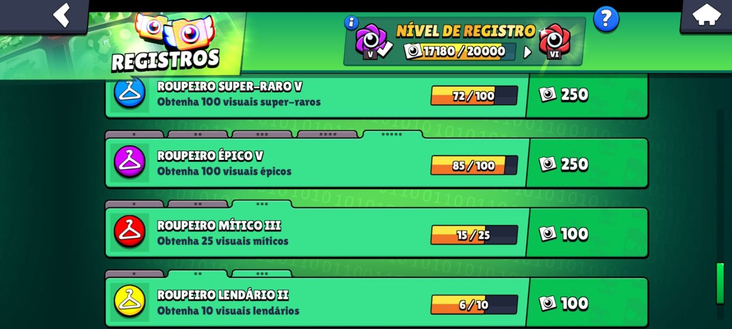 CONTA BRAWL STARS 59.418 TROFÉUS + TODOS OS BRAWLERS + 188 VISUAIS