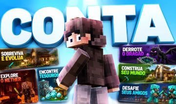 CONTA MINECRAFT BARATA JAVA & BEDROCK APROVEITE AGORA!