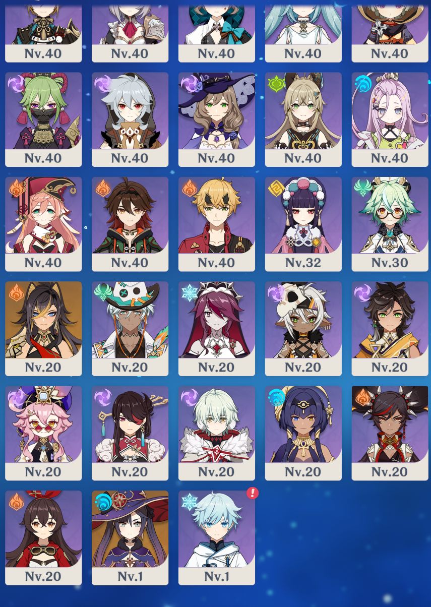 CONTA GENSHIN | ARLECCHINO+ HU TAO+ XILONEN C1 | RAIDEN FURINA NAHIDA MAVUIKA