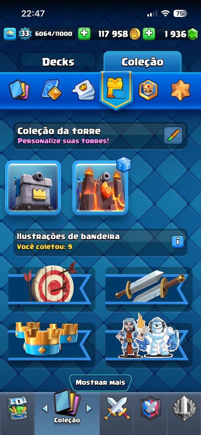 CLASH ROYALE | 7000 TROFÉUS | REI 11 | 4 CAMPEÕES | 3 EVOS | 2000 GEMAS