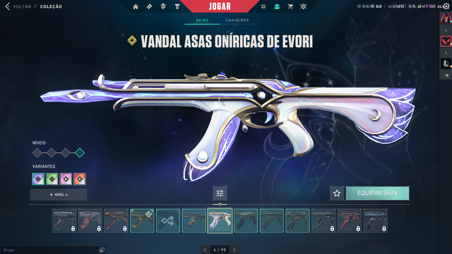 CONTA VALORANT ASCENDENTE 1 + SKINS - FULL ACESSO