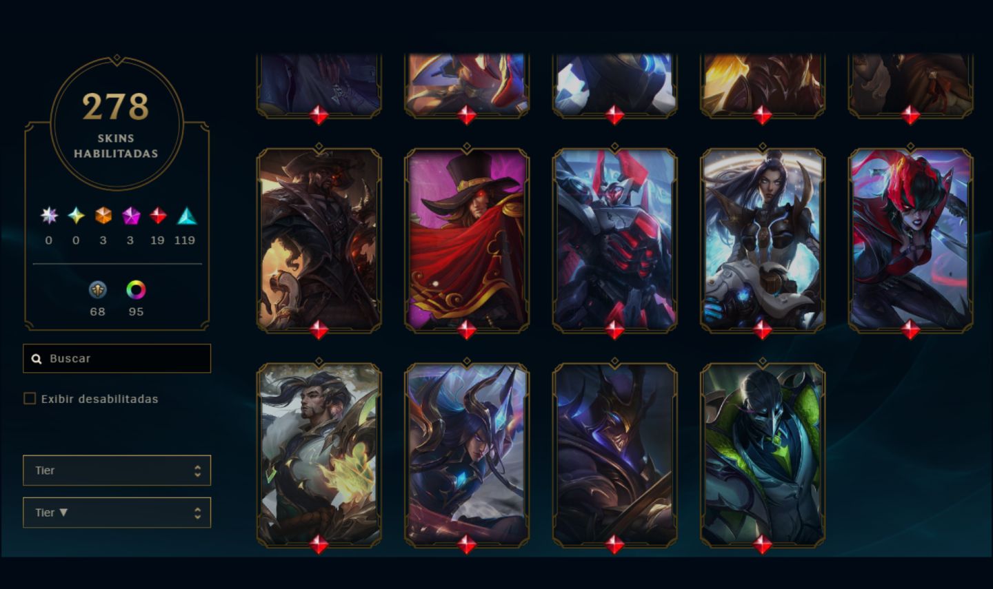 CONTA ESMERALDA - 278 SKINS - lvl 790 - Full acess