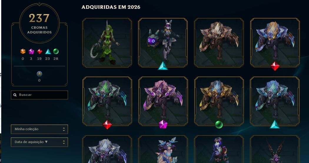 Conta de lol - GM 1500 PDL - 450 skins